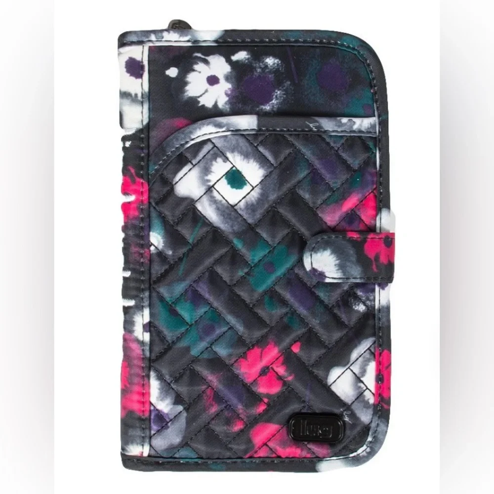 Lug Quilted Tandem Desert Flower Wallet/Pass Port Holder, RFID, NWOT - Picture 1 of 9